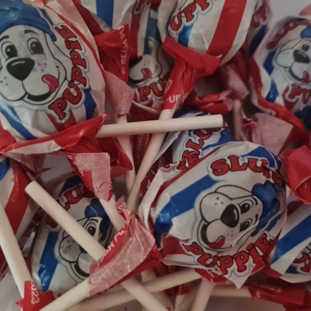 Slush Puppie Tongue Painter Pops Lollies Rose Confectionery 10g (Pack of 10)